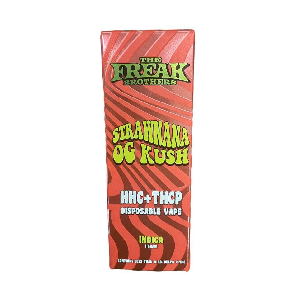 The Freak Brothers HHC + THCP Strawnana OG Kush Disposable Vape – (1g)