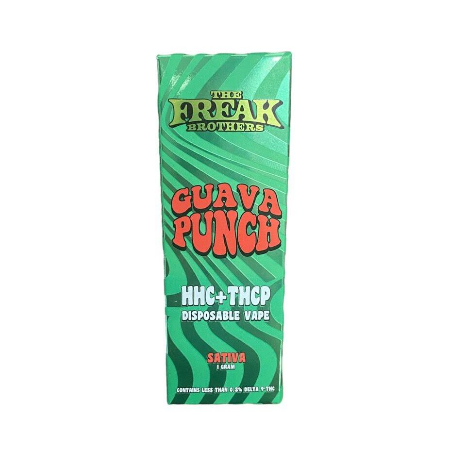 The Freak Brothers HHC + THCP Guava Punch Disposable Vape – (1g)