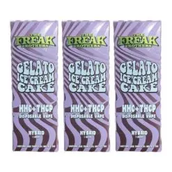 The Freak Brothers HHC + THCP Gelato Ice Cream Cake Disposable Vape Bundle (3,000mg Total Cannabinoids) – 3 Pack