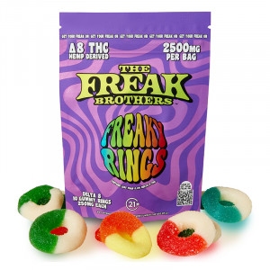 delta 8 thc gummies, the freak brothers freaky rings gummies