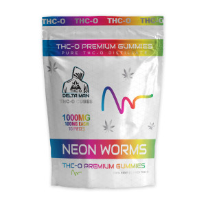 Delta Man THCO Gummy Worms (1,000mg Total THCO) – $8 FIRE SALE! 🔥