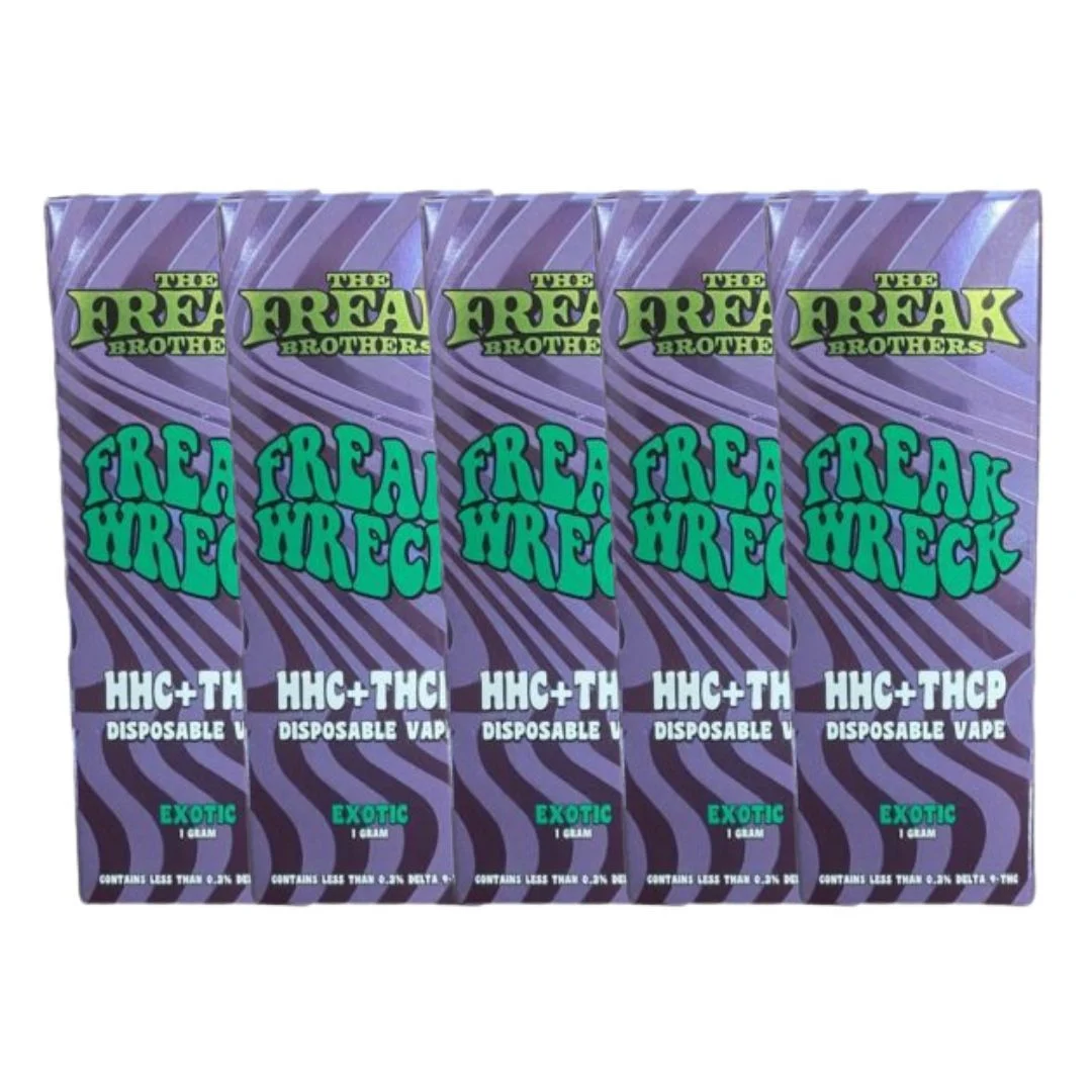 The Freak Brothers HHC + THCP Freak Wreck Disposable Vape Bundle – (5g) – 5 Pack