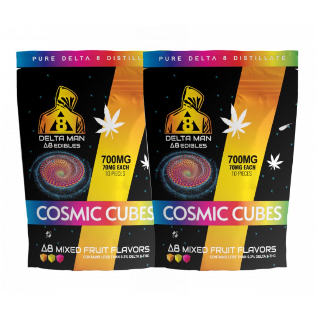 2 for 1 Special! Delta Man Delta-8 Cosmic Cubes (700mg Total Delta-8 THC)