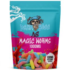 Delta Boss Delta 8 Magic Gummy Worms (1000mg Total Cannabinoids)