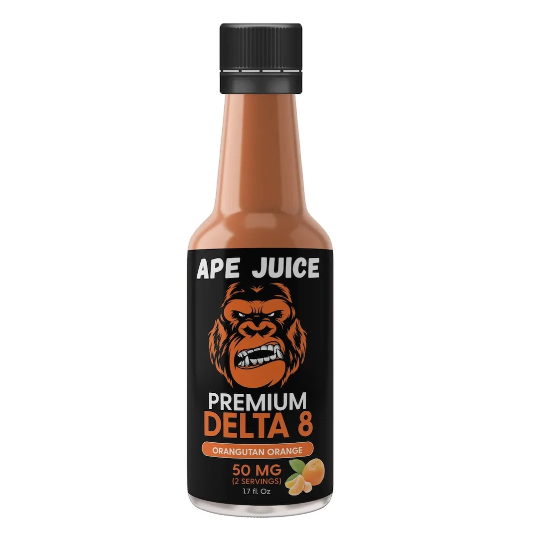 The Ape Lab Orangutan Orange Delta-8 THC Miniature Juice Beverage (50mg Delta-8 THC)