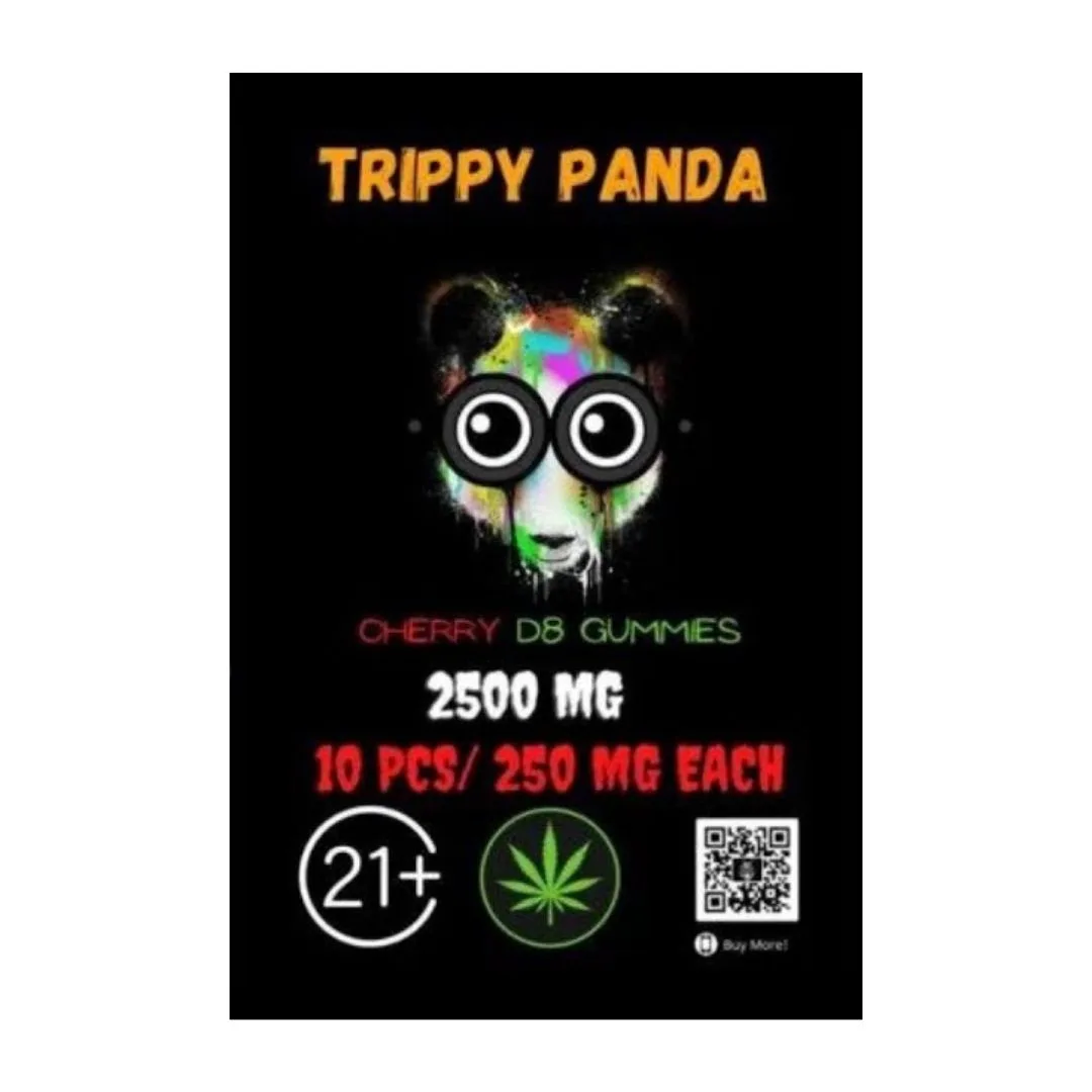Trippy Panda Cherry Delta-8 Gummies (2500mg Delta-8 THC) – BACK BY POPULAR DEMAND!