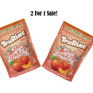 TruRing Just Peachy Peach Rings (3000mg Total THC-P+THC-V+D8+D9) 2024 Special 2 for 1 SALE!